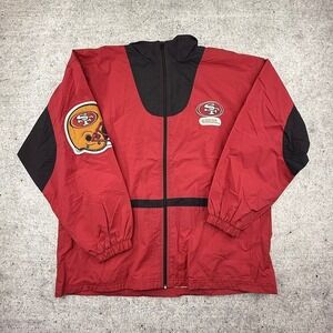 Vintage Unique Sports Generation San Francisco 49ers NFL Nylon Jacket Men Large